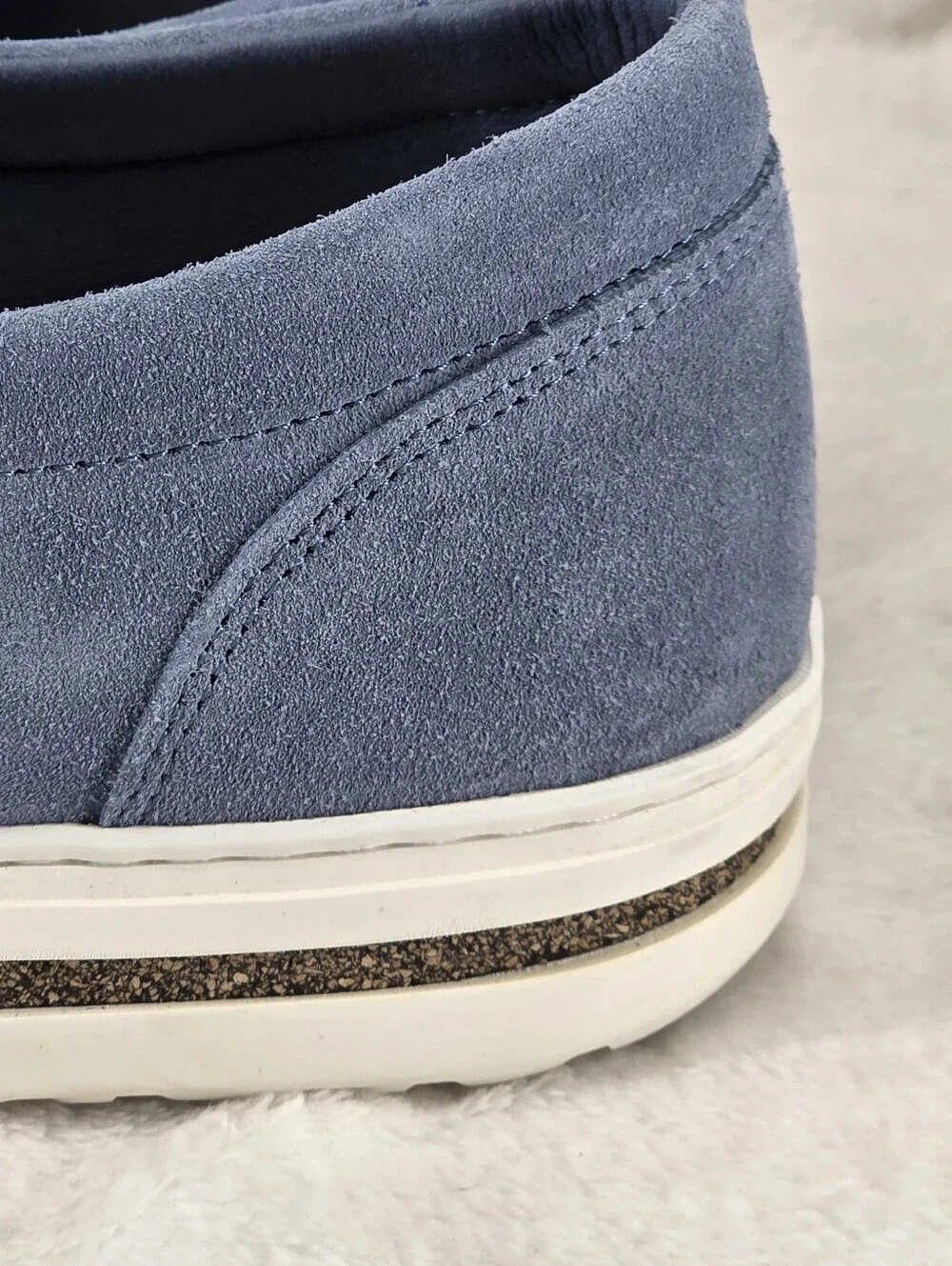 Birkenstock Oswego Elemental Blue Suede Slip On Sneakers EU 43 US 10